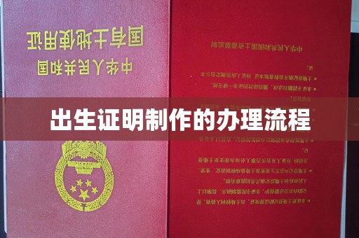 新余出生证明制作的办理流程