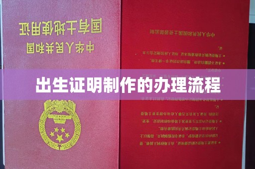 新余出生证明制作的办理流程